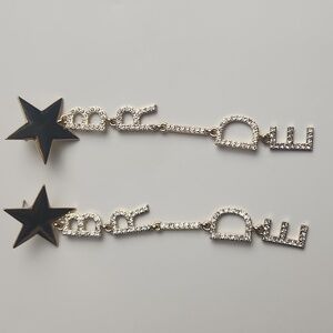 Gold Star Bride Earrings